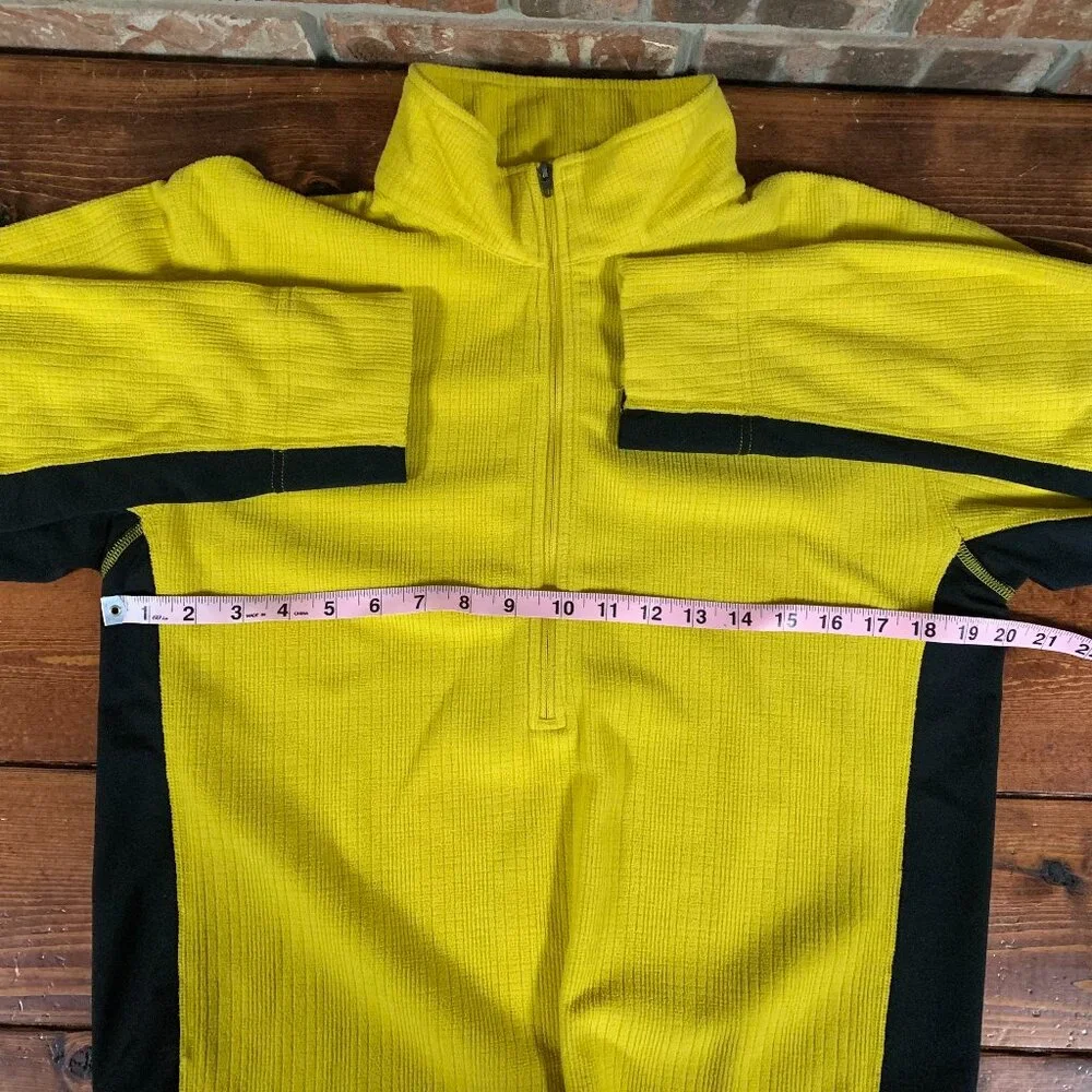 The North Face Medium Yellow & Black Men's 1/4 Zip Pullover Sweatshirt EUC